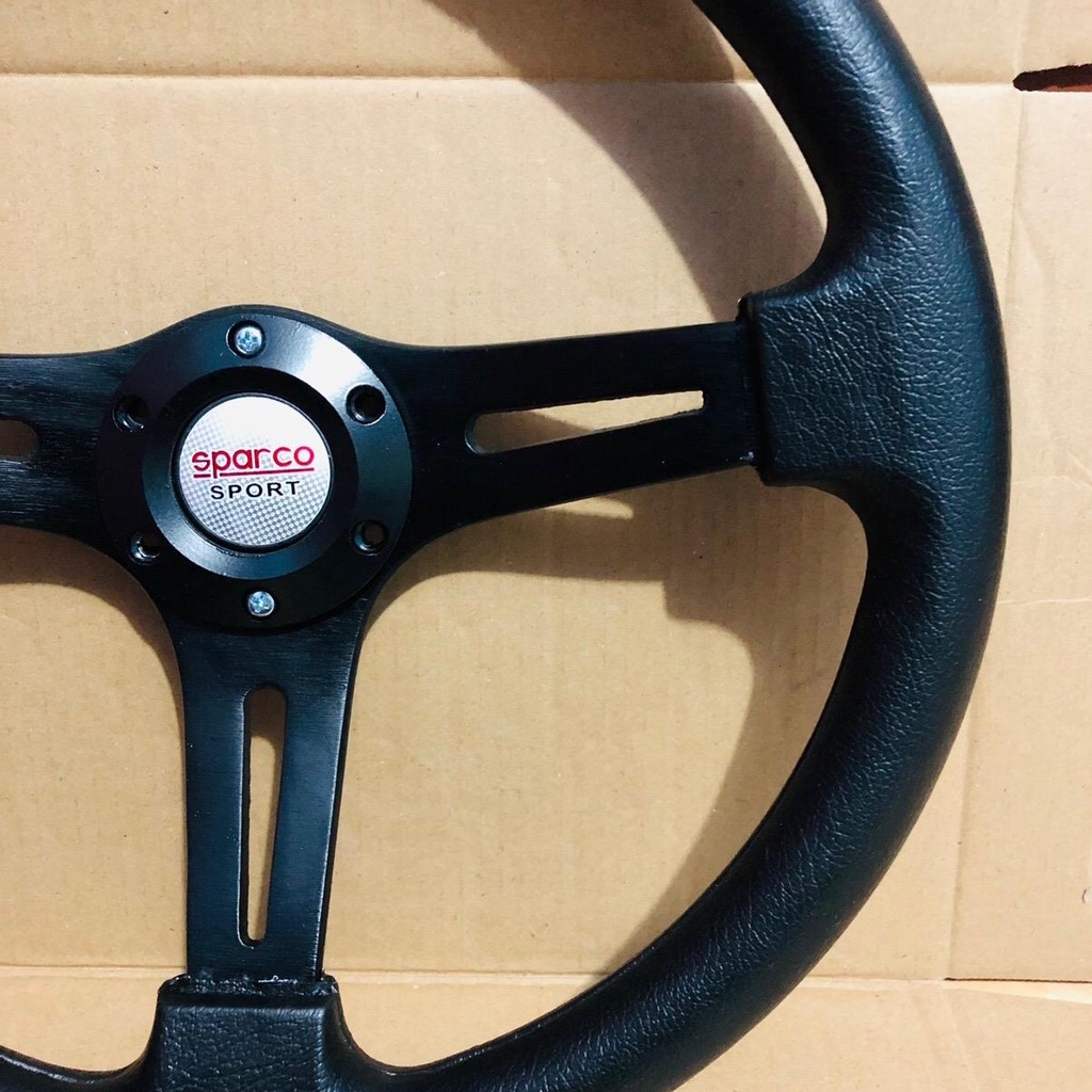 Jual Setir mobil racing ukuran 15 inci plat 3 warna full hitam | Shopee ...