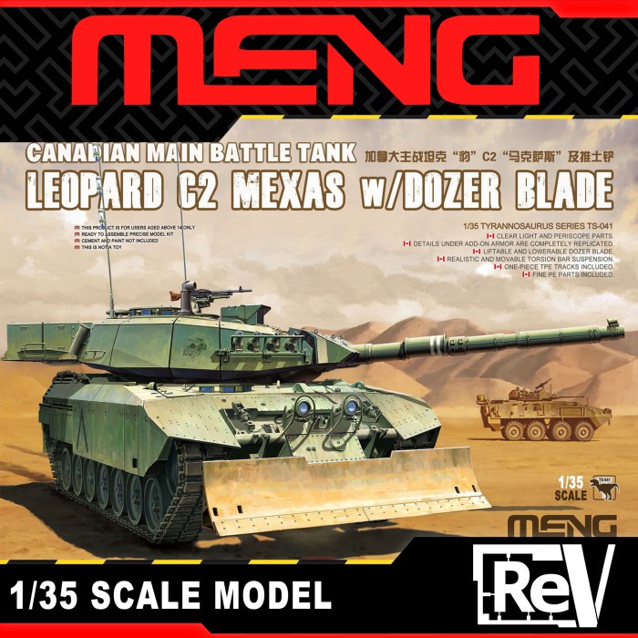 Jual MENG CANADIAN LEOPARD C2 MEXAS W/ DOZER BLADE | Shopee Indonesia