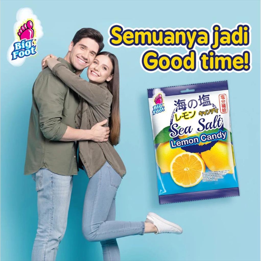 Jual Big Foot Permen Sea Salt Lemon Candy 150 Gr Rasa Lemon Dengan ...