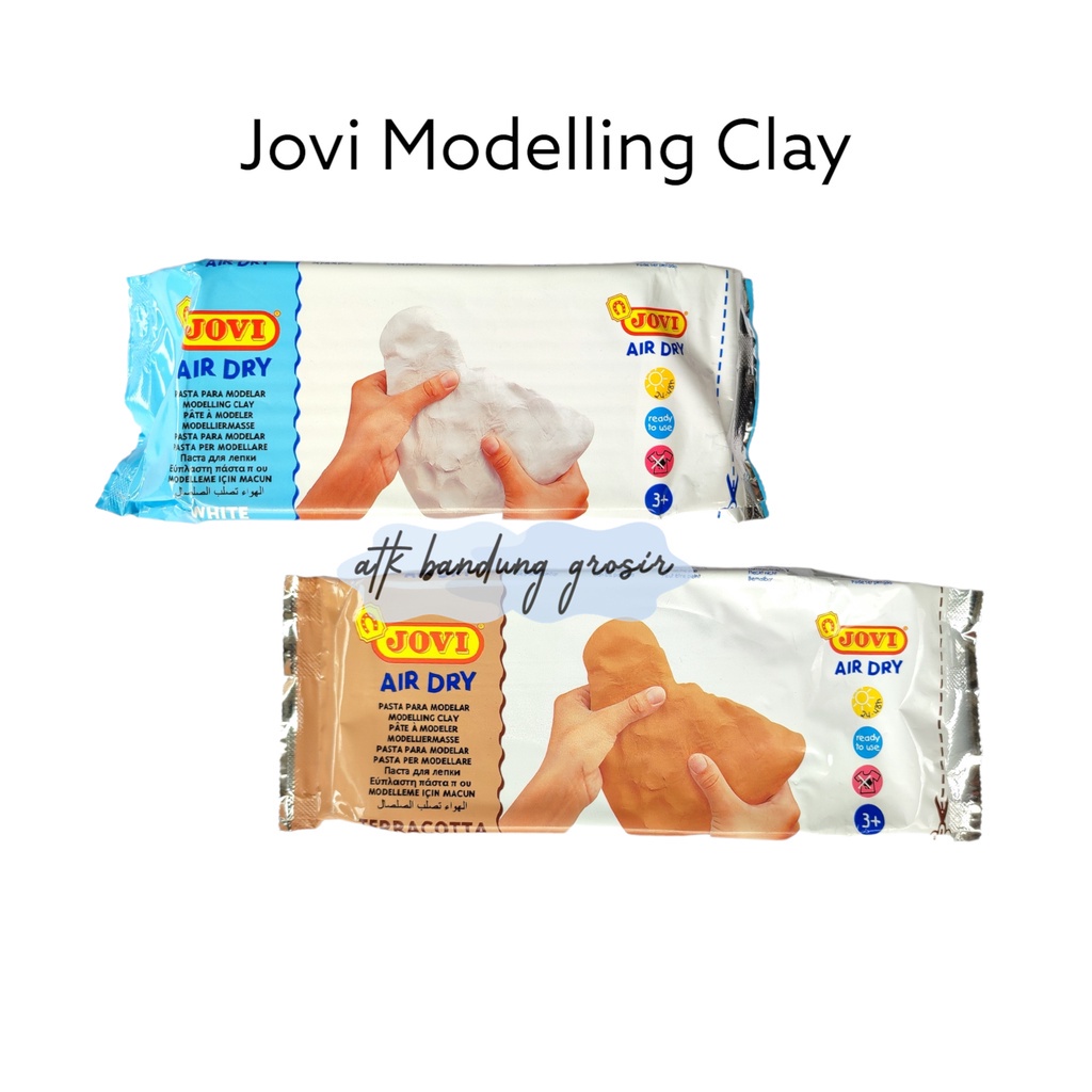 Jual Jovi Air Dry Modelling Clay 500 gr / Clay Lunak 500 gr / Tanah ...