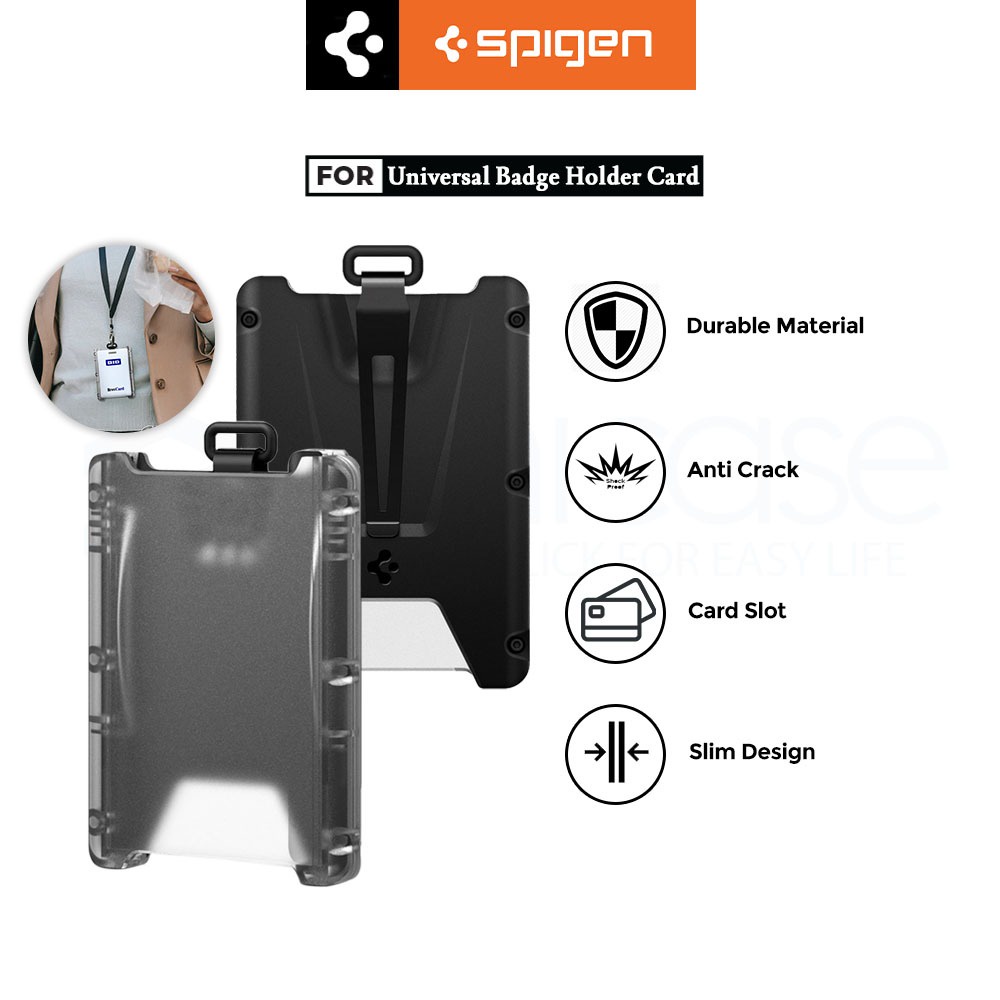 Jual ID Card Holder Spigen Universal Badge Holder Card Wallet Dompet