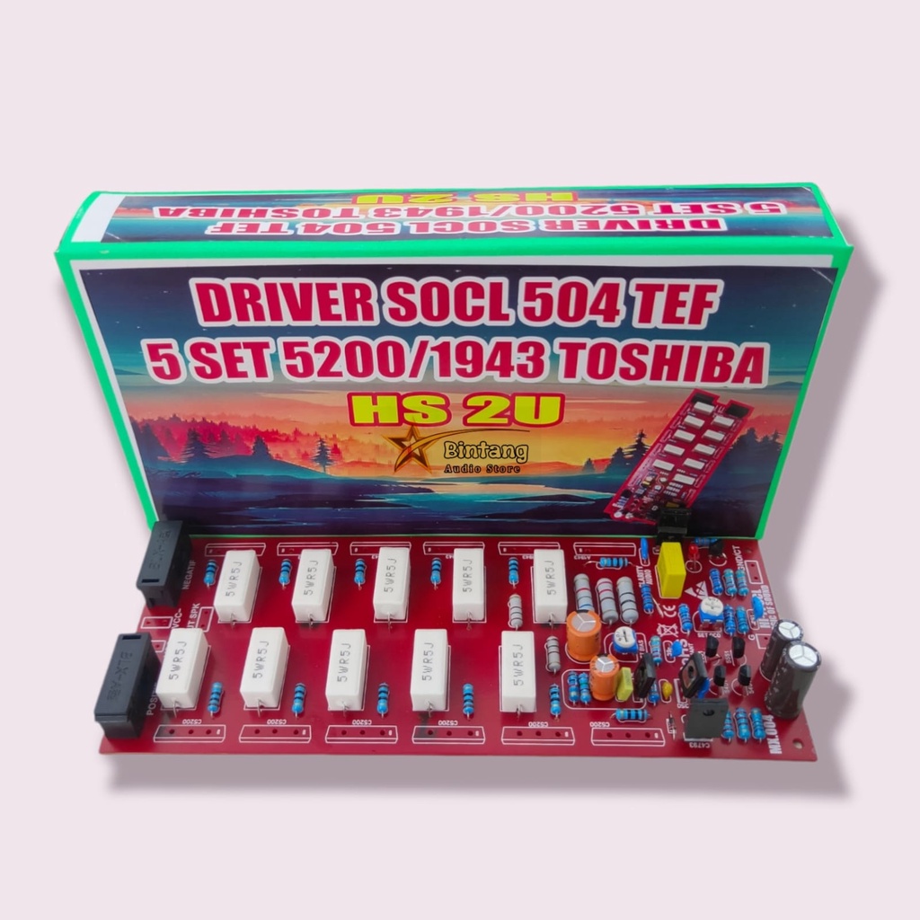 Jual Kit Driver SOCL 504 TEF + PCB Final 5 set Final 500watt 2U