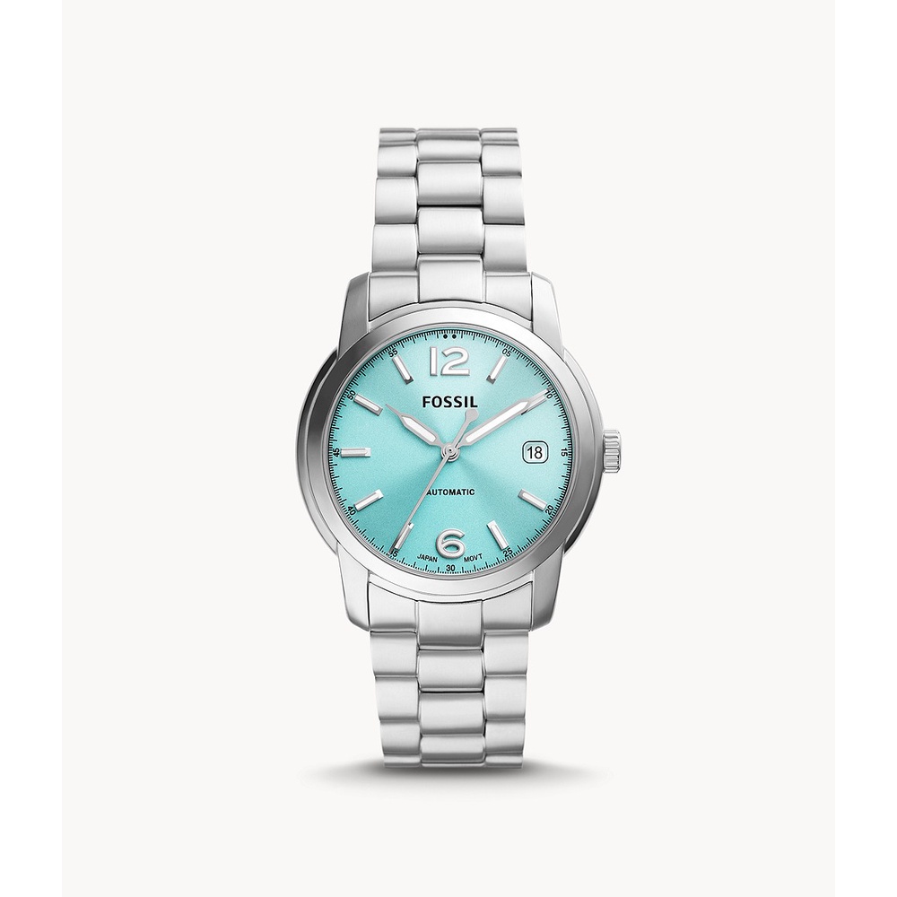 Jual Fossil Heritage Aqua Dial Automatic Stainless Steel Jam Wanita ...