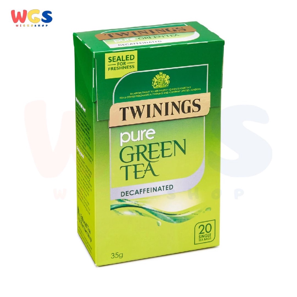 Jual Twinings Pure Green Tea Decaffeinated Smooth Taste 20s x 1.5g