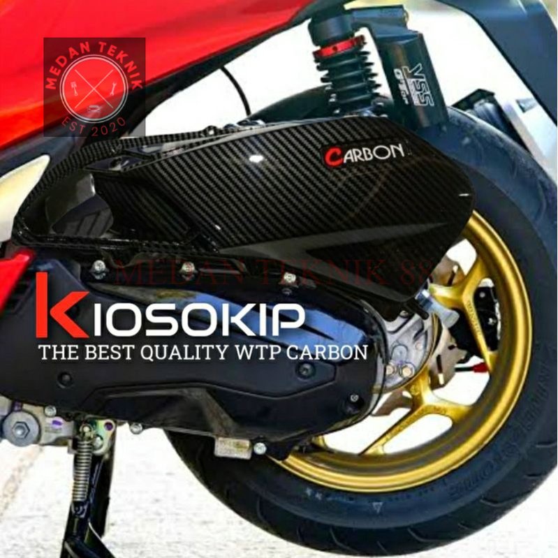 Jual MEDANTEKNIK88 tutup filter PCX 160 carbon / tutup filter Vario 160