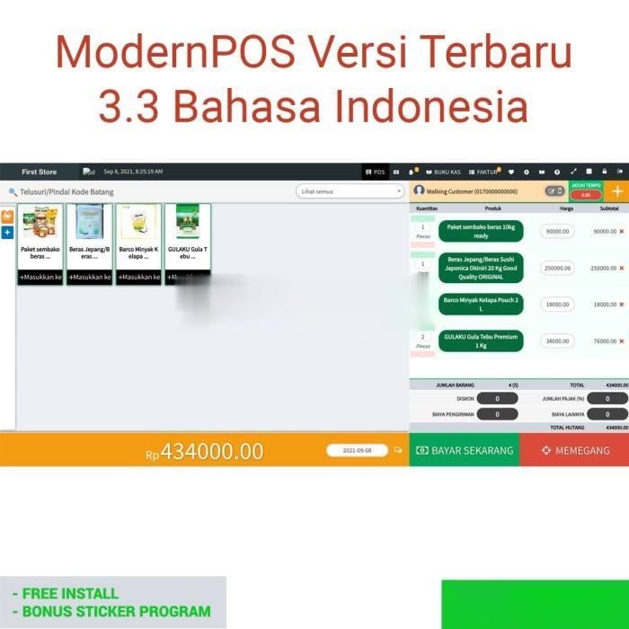 Jual Aplikasi Pos Kasir Modern Pos Point Of Sale With Stock Management Invoice Shopee 1534