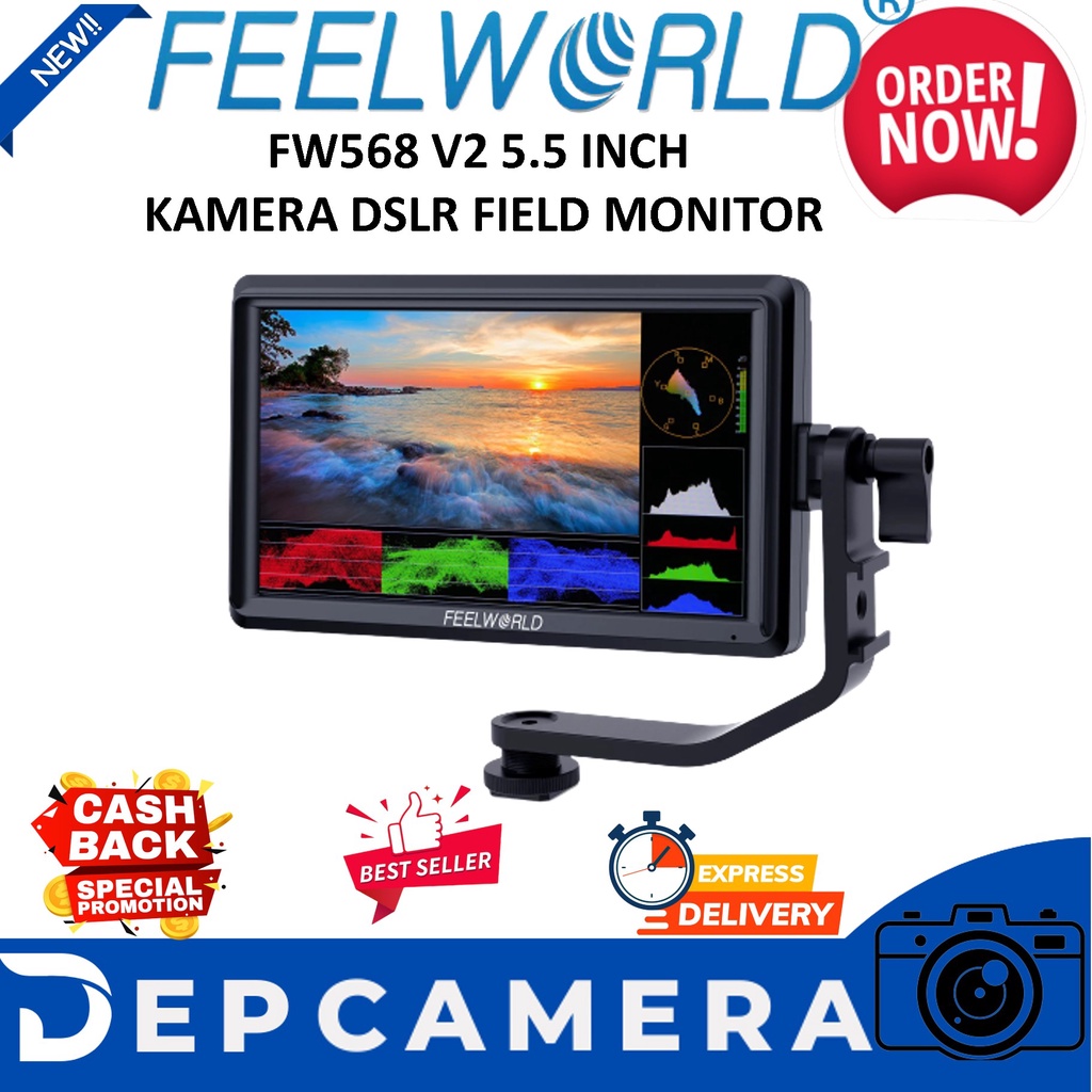 Jual Feelworld Fw568 V2 5 5 Inch Kamera Dslr Field Monitor Shopee