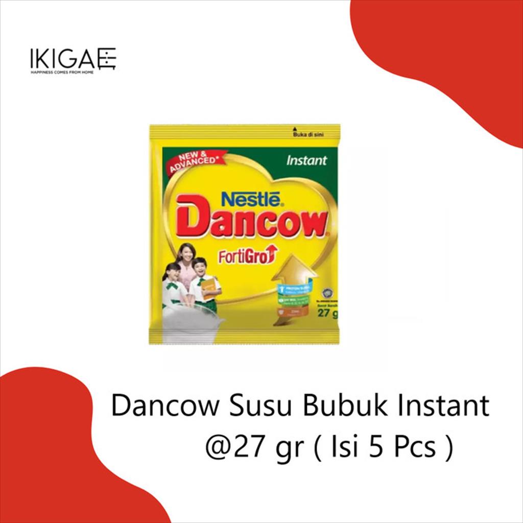 Jual SUSU BUBUK INSTANT NESTLE DANCOW FORTI GRO SACHET ISI 5`s | Shopee ...
