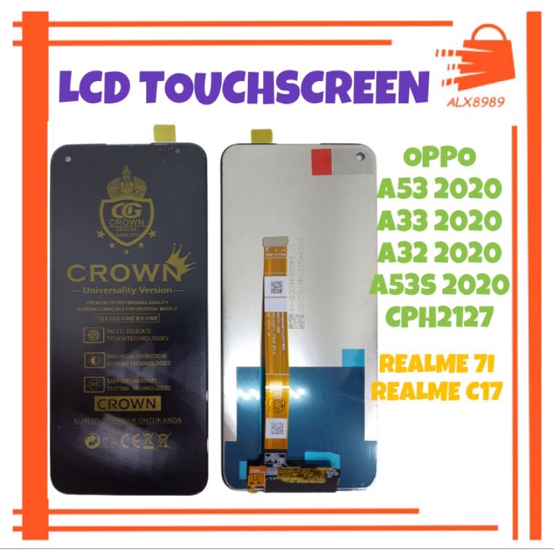 Jual Lcd Touchscreen Oppo A53 2020 A32 2020 A33 2020 A53s 2020 Cph2127 Realme C17 1887