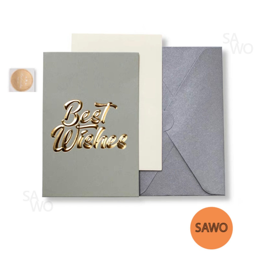 Jual Kartu Ucapan Silver Emboss Gold Birthday Love Gift Card | Shopee ...