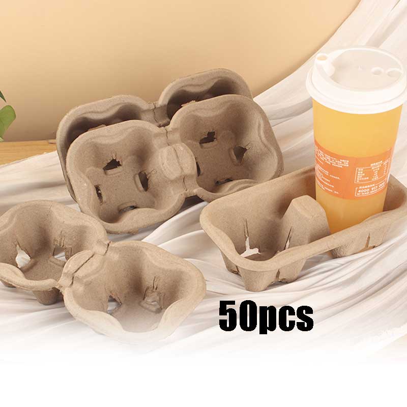 Jual 2 Cup Drink Tray Holder Paper Tatakan Gelas Kertas 2 In 1 Bisa Di ...