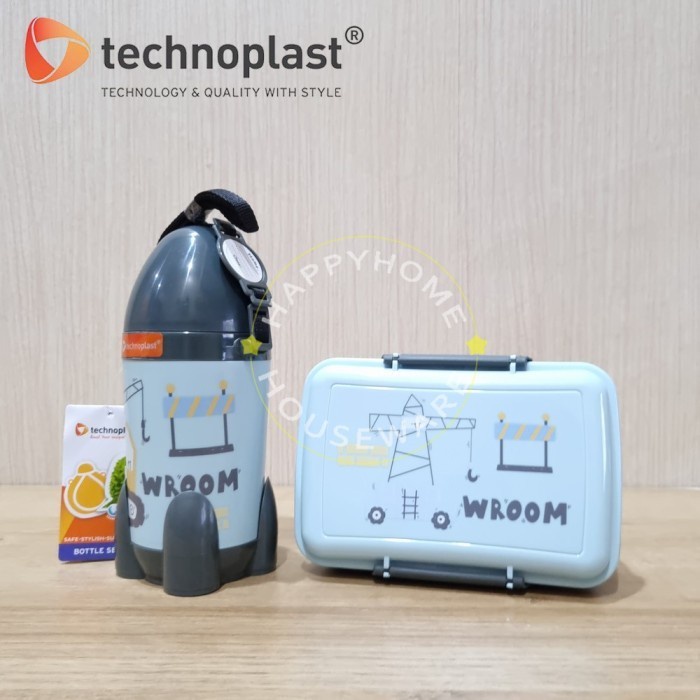 Jual Technoplast Paket Hemat Cool Truck Set Kotak Bekal Ml Botol Ml Shopee Indonesia