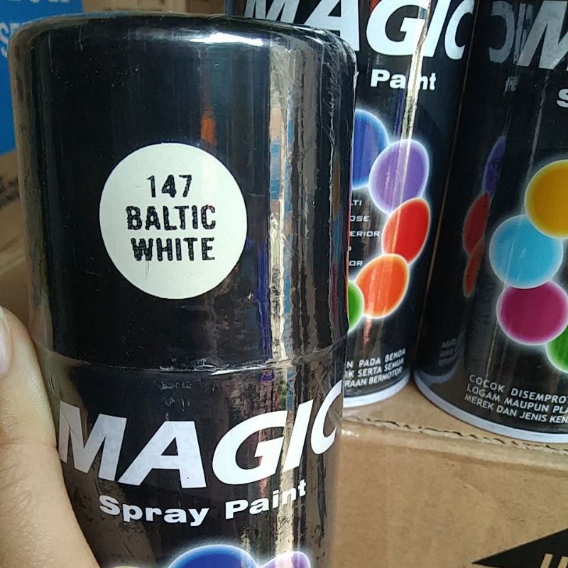 Jual cat semprot pilok.pilox magic spray paint magic Baltic white 147 ...