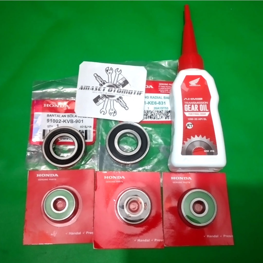 Jual Paket Bearing Rasio Plus Oli Gardan Honda Beat Vario 110 Spacy ...