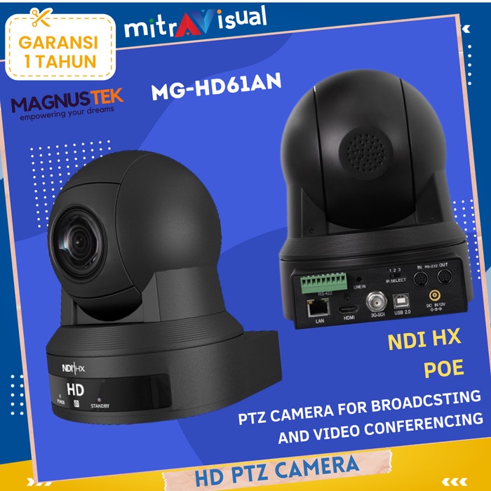 Jual Magnustek HD61AN PTZ Camera HD NDI 20x Zoom POE SONY CMOS Sensor ...