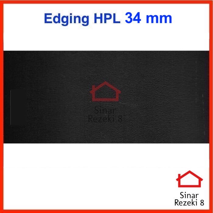 Jual Edging Hpl Mm Hitam Black Solid Pinggir Meja Solid Taco Pvc Shopee Indonesia