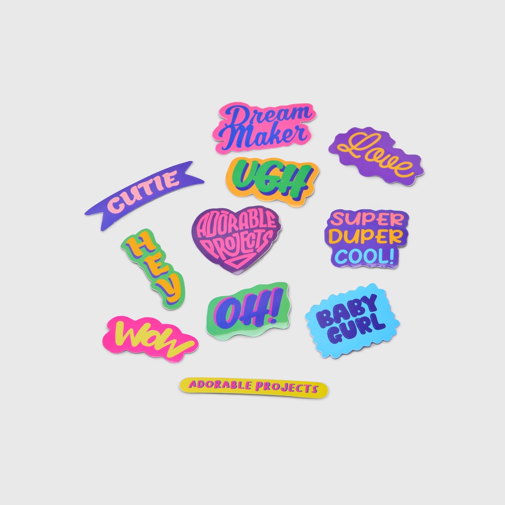 Jual Elaine Sticker Pack Colorblock | Shopee Indonesia