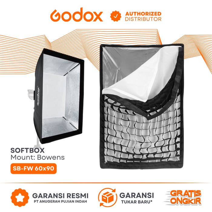 Softbox Godox Godox SB-USW6090 Softbox + Grid 60x90cm ⏩ Bei In Nürnberg & Berlin Godox Softbox - 5