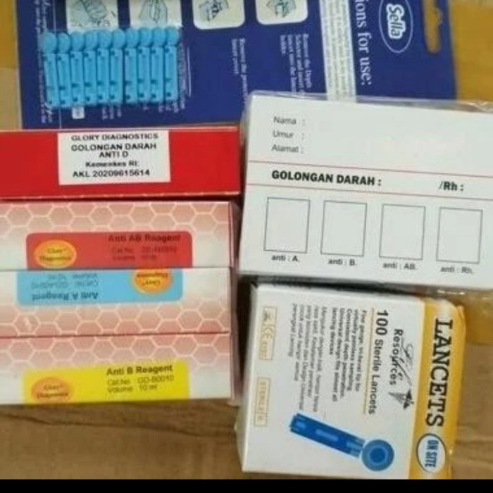 Jual Kit Uji Golongan Darah II Alat tes golongan darah Shopee Indonesia