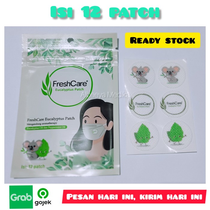 Jual Fresh Care/ Freshcare Eucalyptus Isi 12 Patch/ Sticker Masker ...