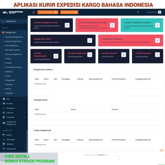 Jual Source Code Aplikasi Cargo Expedisi Trucking Kurir Logistik ...