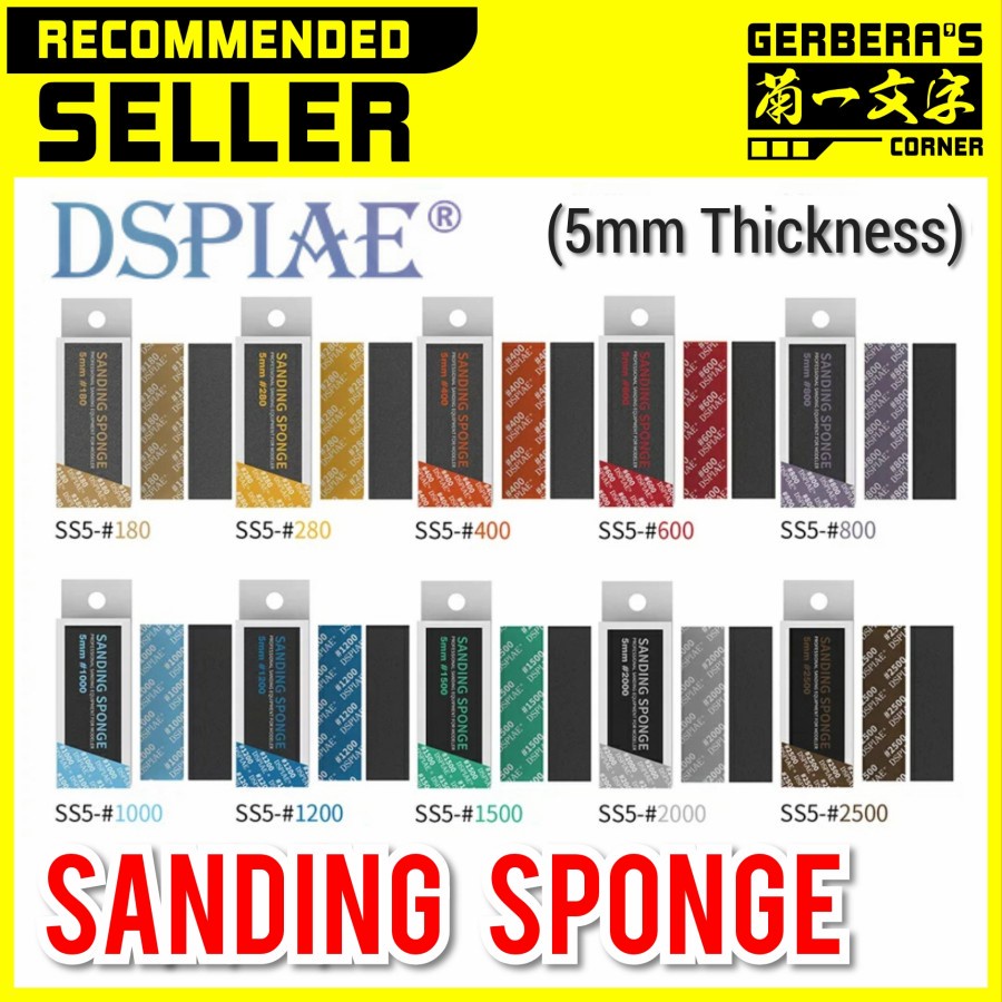 Jual DSPIAE Sanding Sponge Tebal 5mm Amplas Gundam Model Kit Action