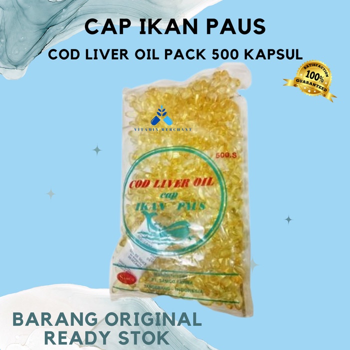 Jual Cap Ikan Paus Cod Liver Oil Pack 500 Kapsul Samco Shopee Indonesia