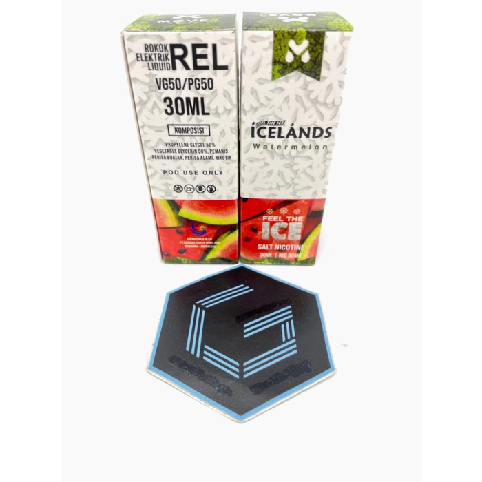 Jual SALT - Icelands WATERMELON 30ML by Move Juice Liquid Pods Nic Ice ...