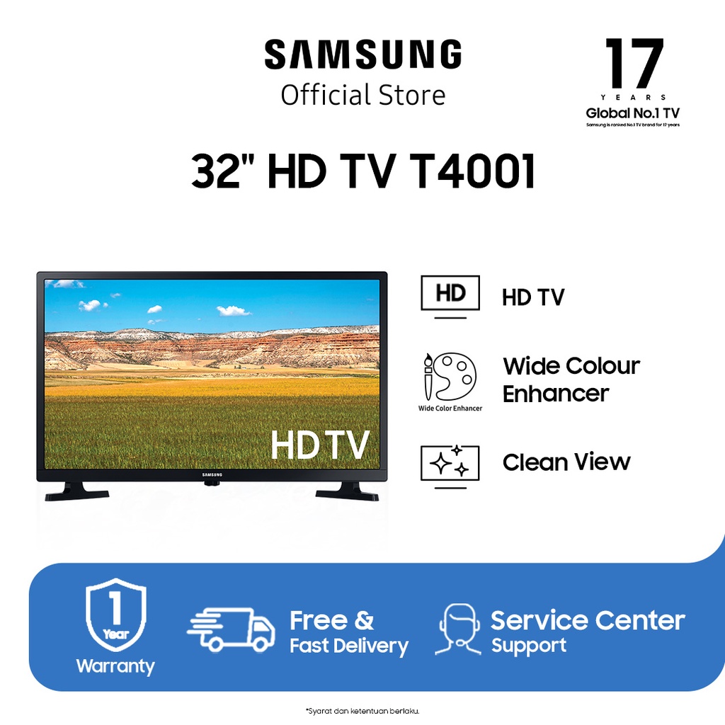 Jual [Flash Sale] Samsung HD TV 32" UA32T4001 (2020) Shopee Indonesia