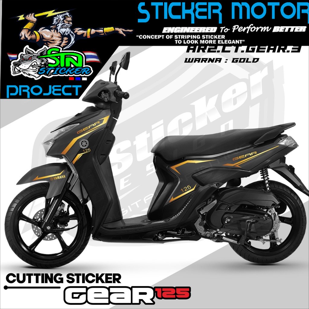 Jual GEAR Sticker Cutting Gear 125 - Stiker Aksesoris Motor Gear 125 ...