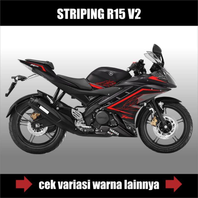 Jual Striping Motor R15 v2 / Sticker Skotlet Yamaha R15 V2 Motif ...