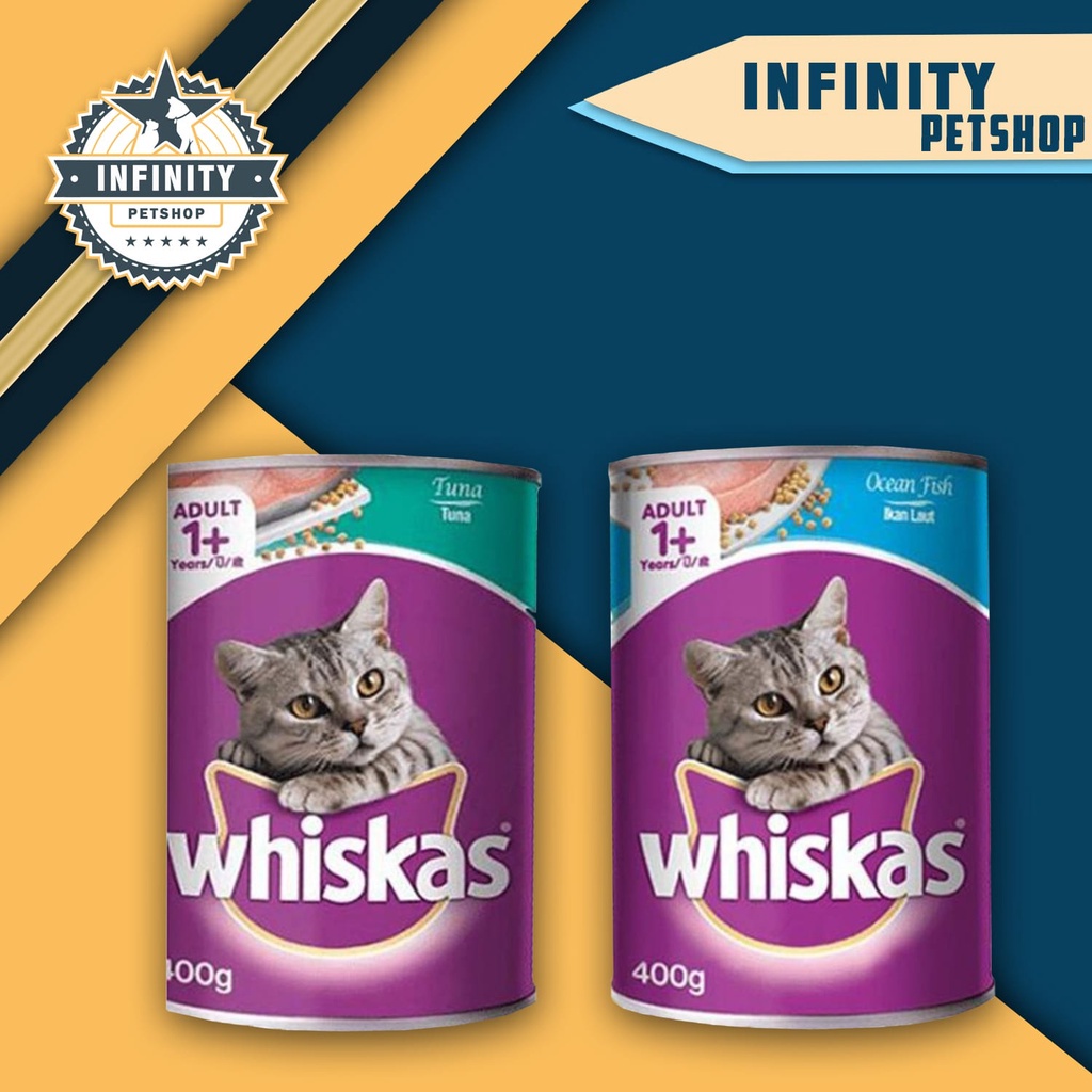 Jual Makanan Kucing Basah Whiskas Tuna Ocean Fish 400g Shopee Indonesia