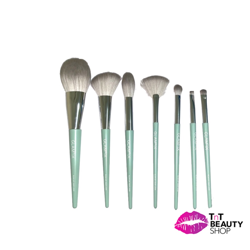 Jual GlamFix Flawless Powder Brush Countour Brush Fan Brush Highlighter Brush Eyebrow