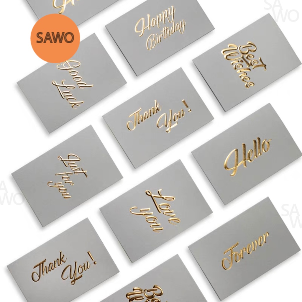 Jual Kartu Ucapan Silver Emboss Gold Birthday Love Gift Card | Shopee ...