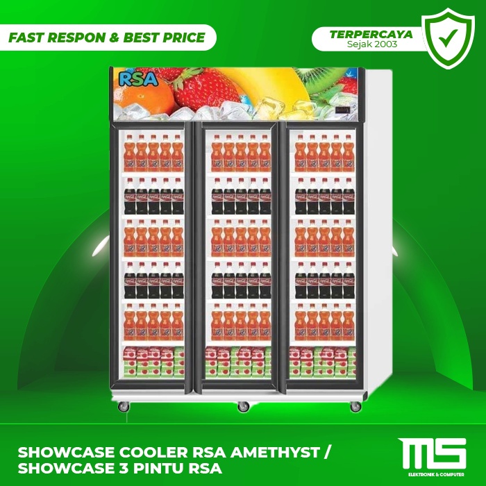 Jual Showcase Cooler RSA AMETHYST /Showcase 3 pintu RSA | Shopee Indonesia