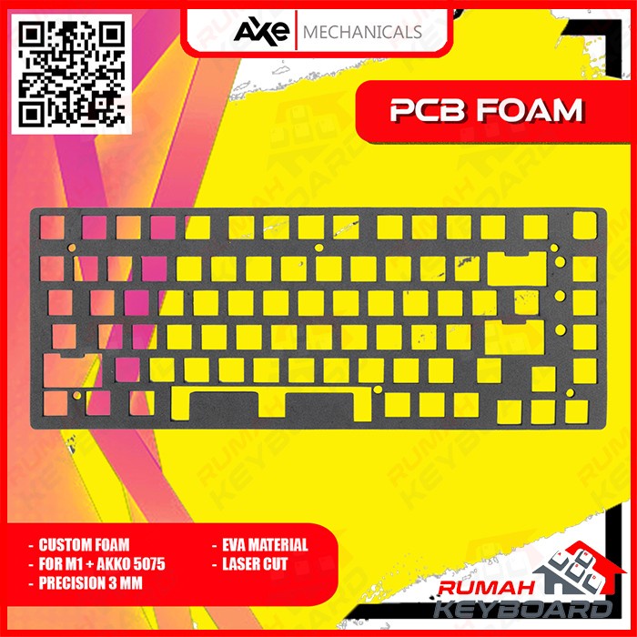 Jual CUSTOM PCB FOAM MECHANICAL KEYBOARD AKKO 5075 Shopee Indonesia