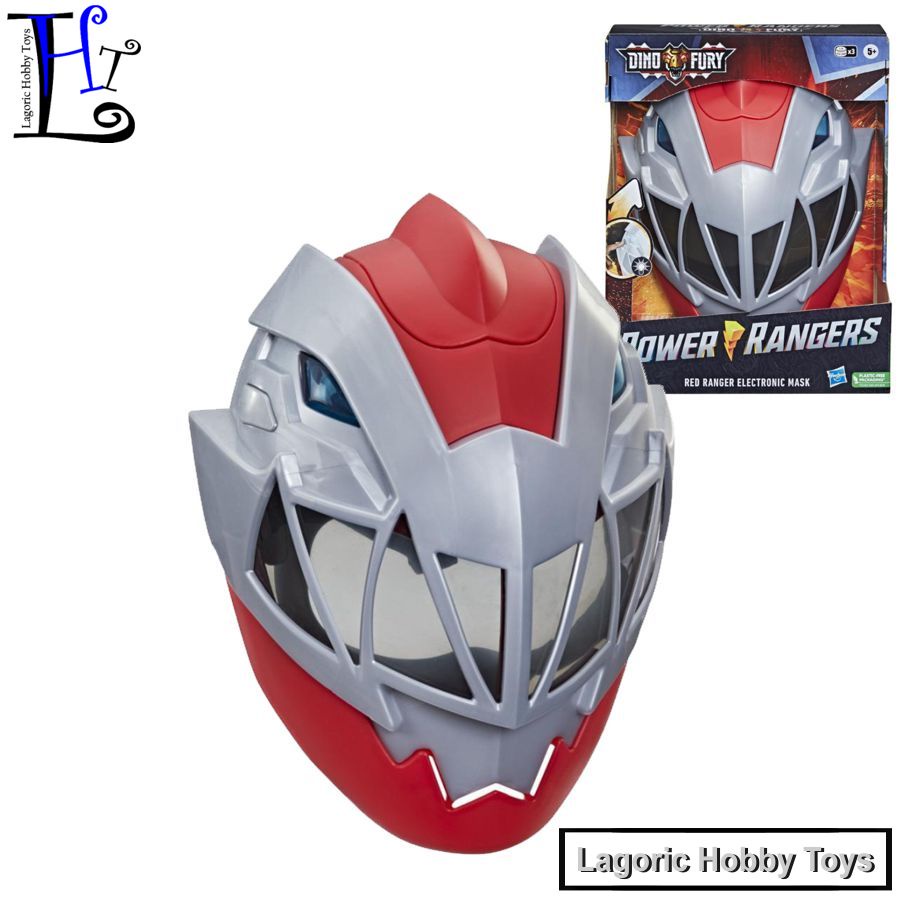 Jual Power Rangers Dino Fury Red Ranger Electronic Mask Role Play ...