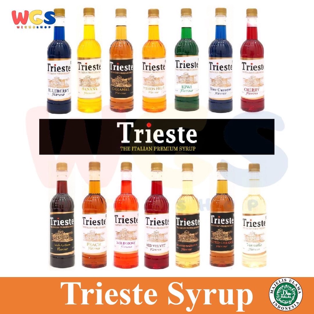 Jual Trieste Syrup Varian Rasa Premium Flavor Ml Halal Mui Shopee Indonesia