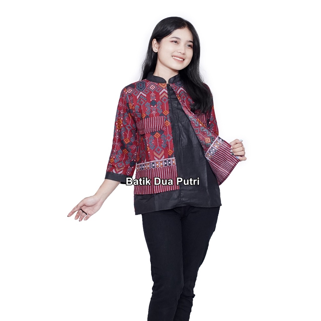 Jual Batik Wanita Pria Couple Seragam Motif elegant Modern Batik Dua ...