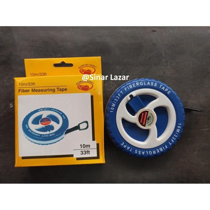 Jual Meteran Fiber Roll 10m Fiber Measuring Tape 10m Meteran 10m ...