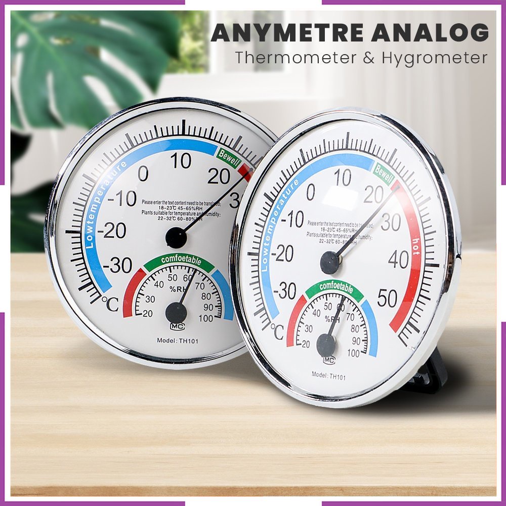 Jual PROMO COD + Anymetre Analog Thermometer Hygrometer Temperature ...