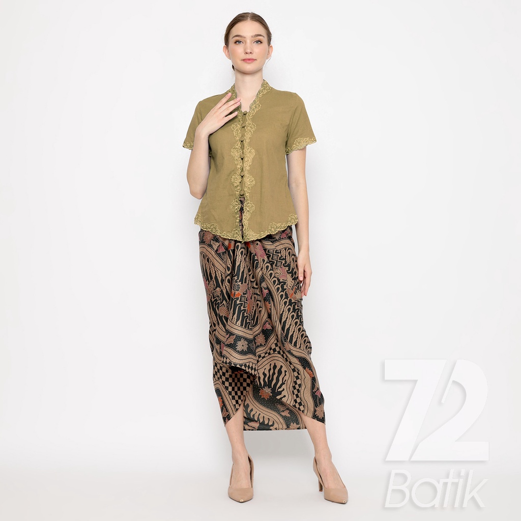 Jual ROK BATIK SPAN Aurora Skirt Lilit Kebaya Instan Modern Wanita ...