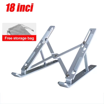 Foldable Laptop Stand Notebook Stand Portable Multifungsi Adjustable Anti Slip Holder Aluminium