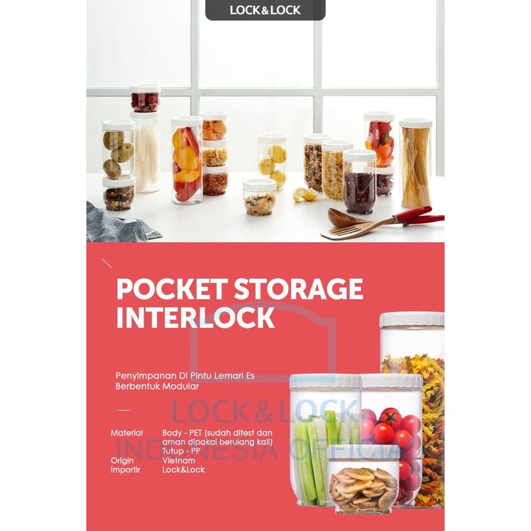 Jual LocknLock Food Container Interlock Food Storage 620ml INL401 ...