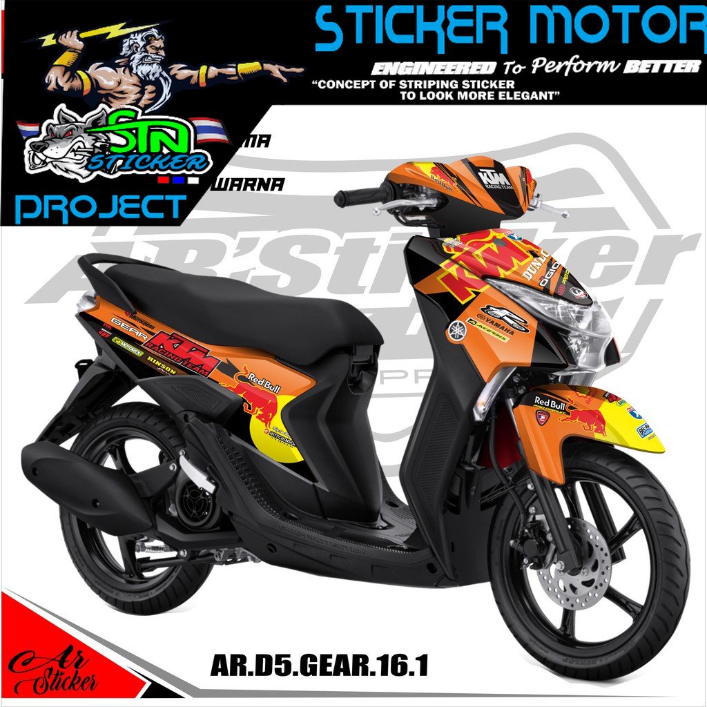 Jual Decal Sticker Yamaha Mio Gear 125 full body - Decal Stiker Gear ...