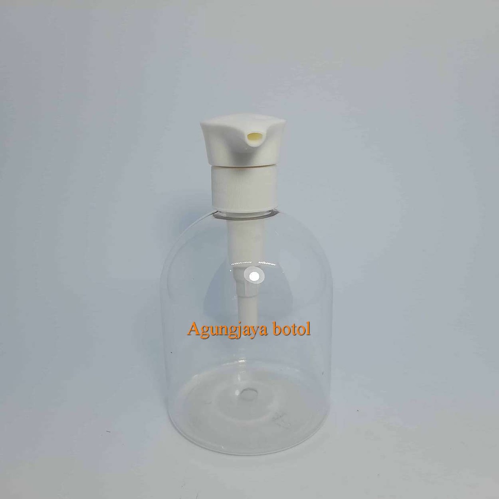 Jual Botol Pet 500 Ml Oval Natural Tutup Pump Lotion Neck 28 / Botol ...