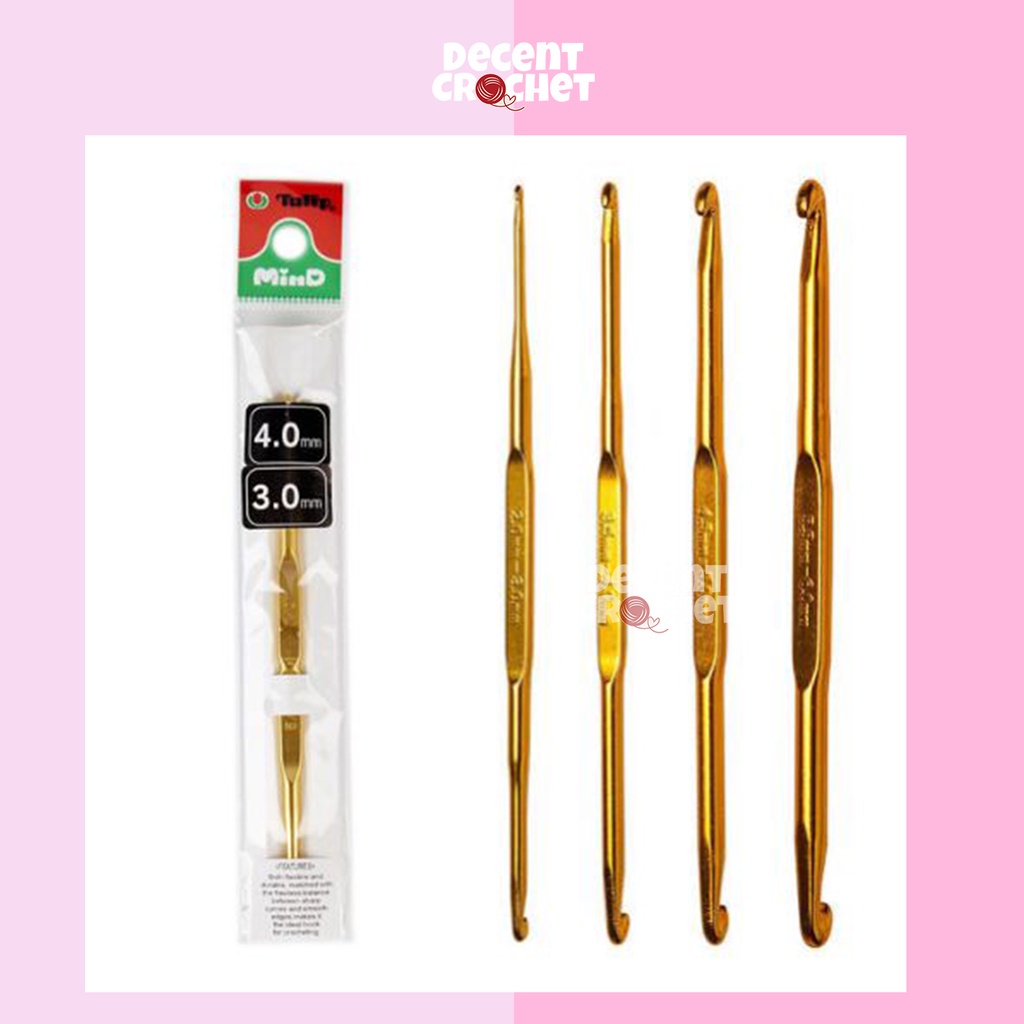 Jual Hakpen / Jarum Rajut Tulip Double Pointed Crochet Hook (pcs ...
