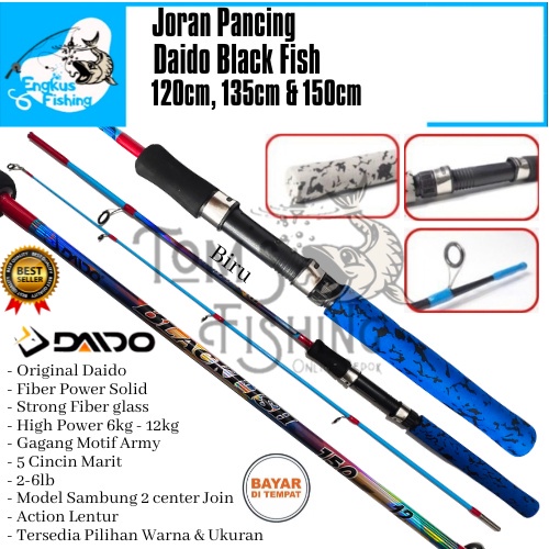 Jual Joran Pancing Daido Black Fish Cm Cm Fiber Solid Lb