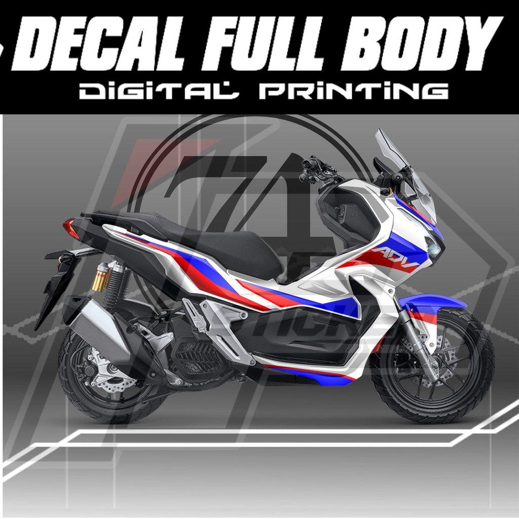 Jual decal sticker honda adv 150 dekal stiker striping adv full body ...