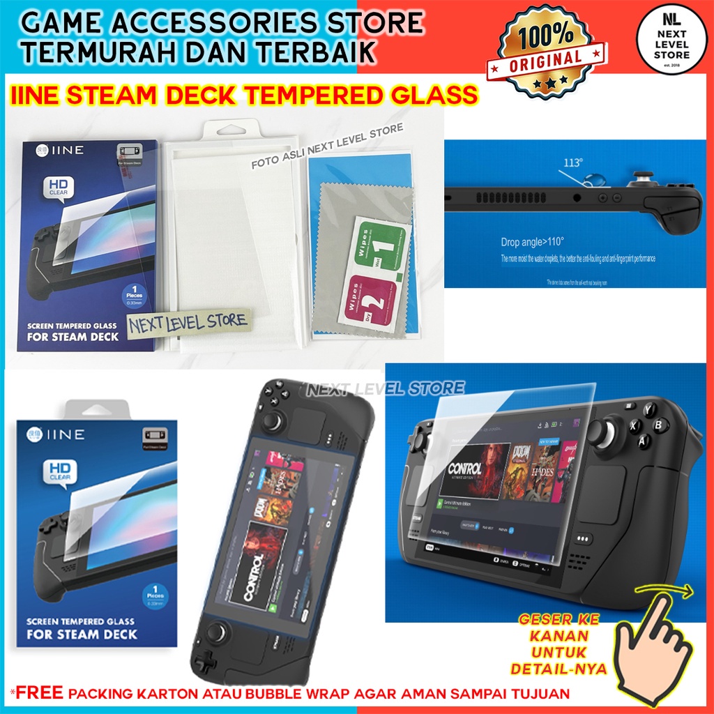 Jual Steam Deck Tempered Glass IINE L624 Screen Protector Anti Blue ...